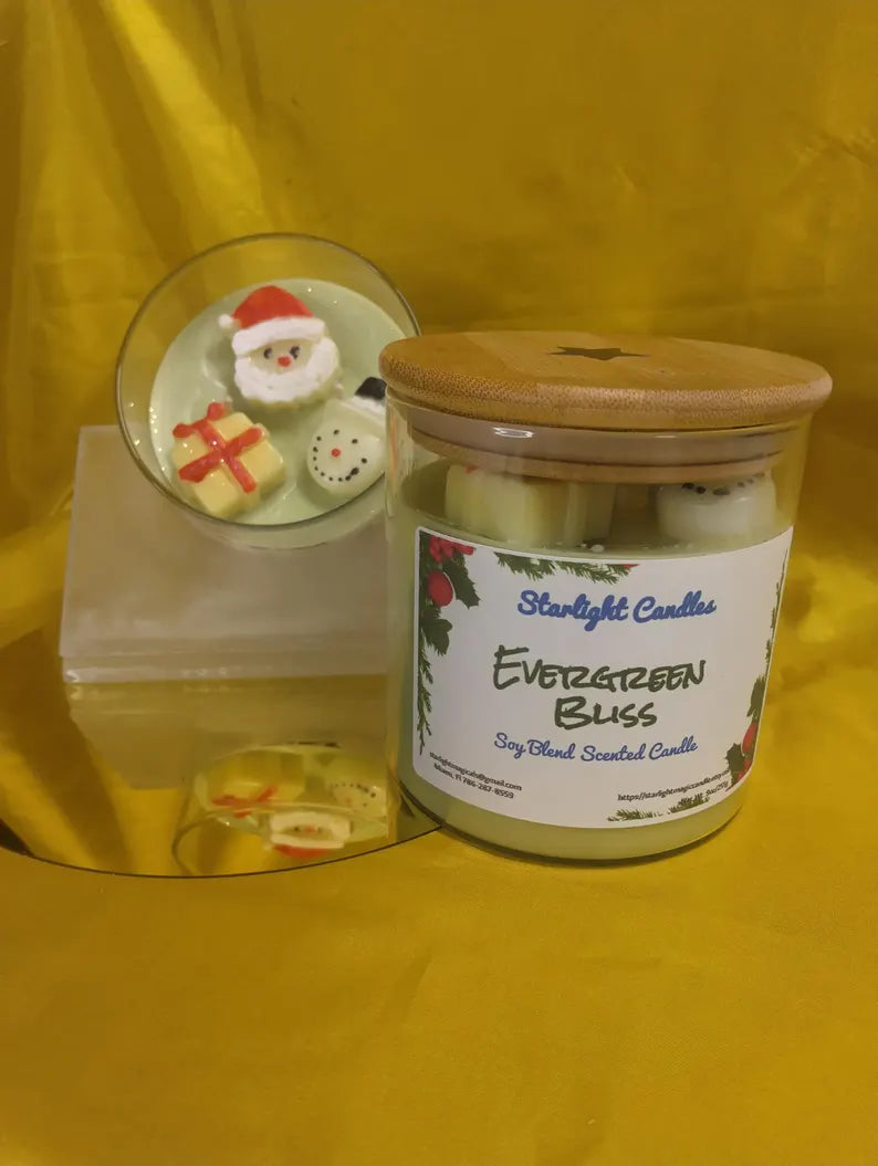 Evergreen Bliss Scented Candle Large - 18oz/90+hr burn time
