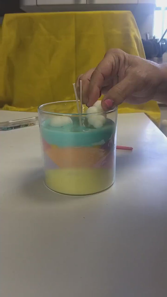 Rainbow Surprise Scented Candle - 18oz/90+hr burn time