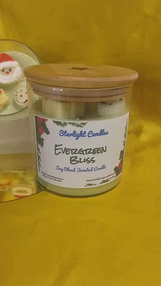 Evergreen Bliss Scented Candle Large - 18oz/90+hr burn time