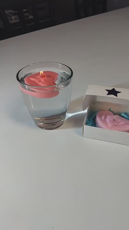 Heart In Hands Floating Scented Candle