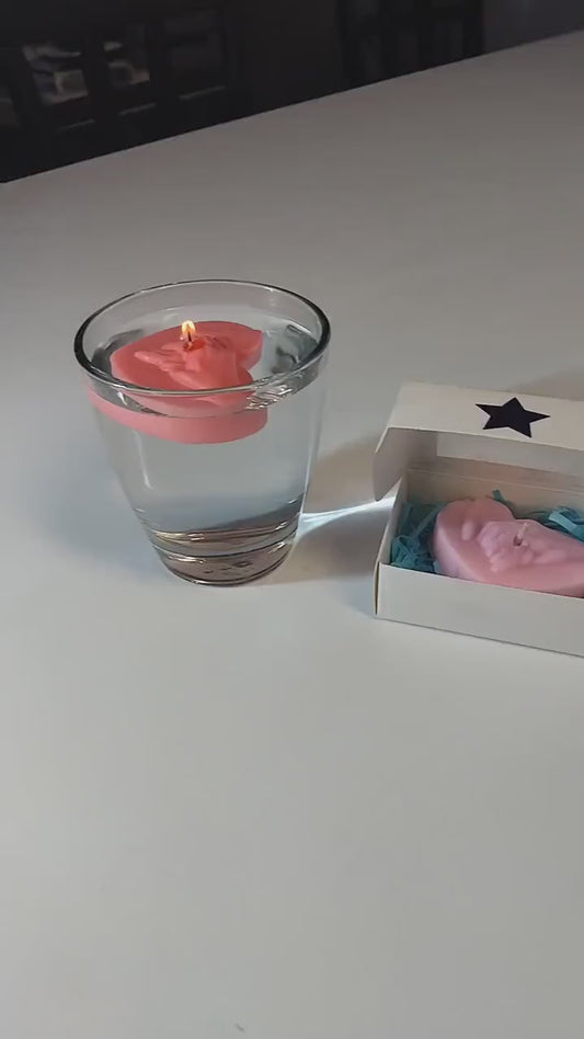 Heart In Hands Floating Scented Candle